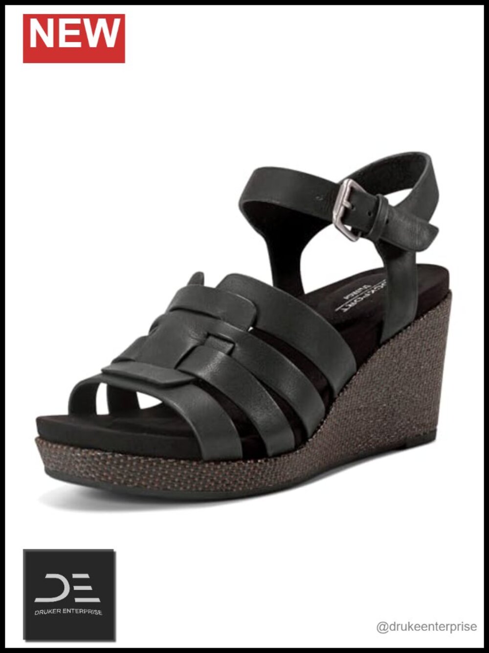 Women's Rockport Bessa Platform Wedge Sandals - Leather Comfort